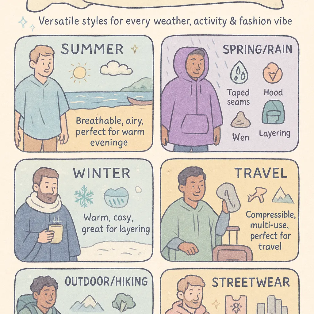 mens poncho - Ponchos