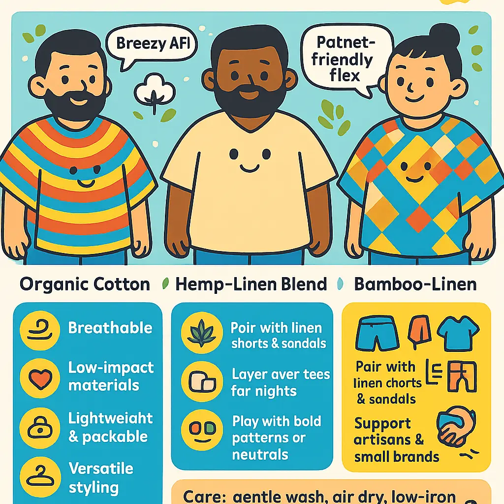 mens summer poncho - Poncho