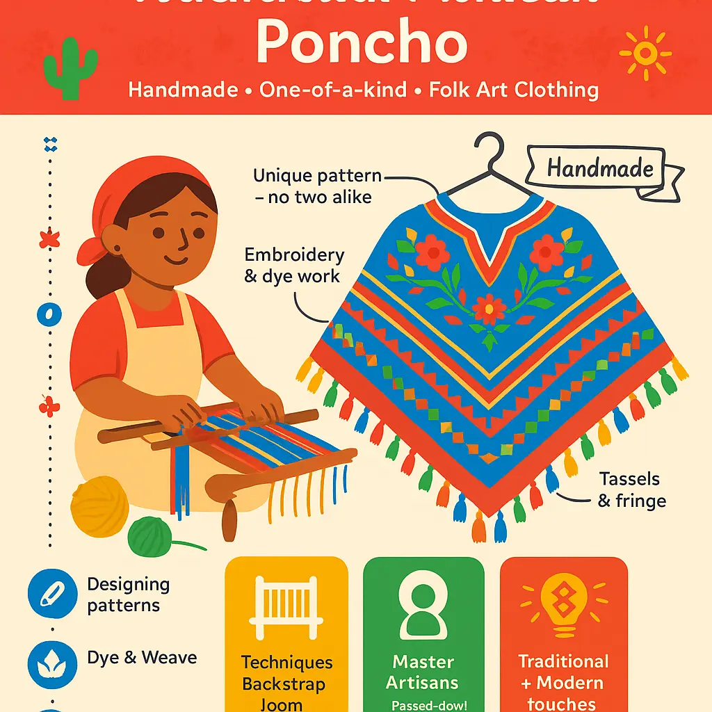 women's mexican poncho - Traditional