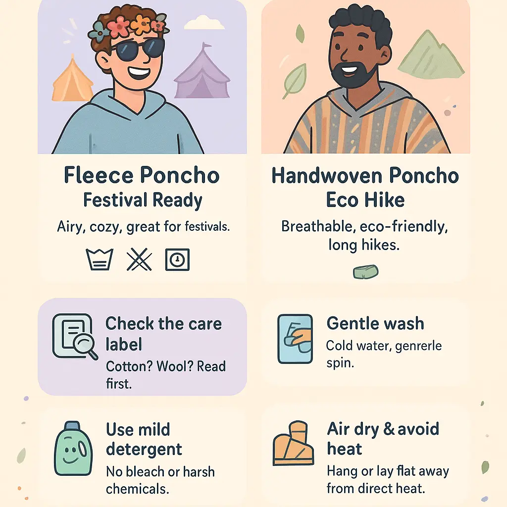 mens summer poncho - Outdoors