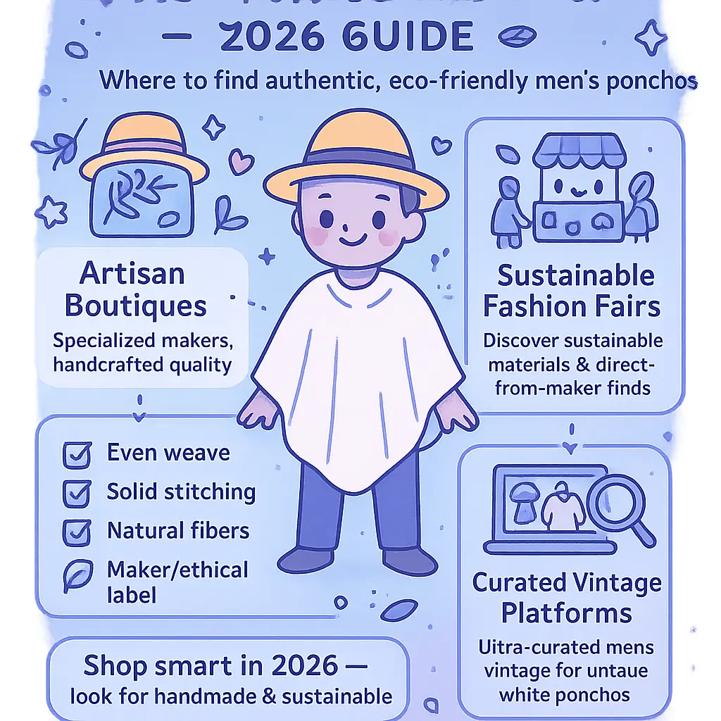 white poncho mens - Panama