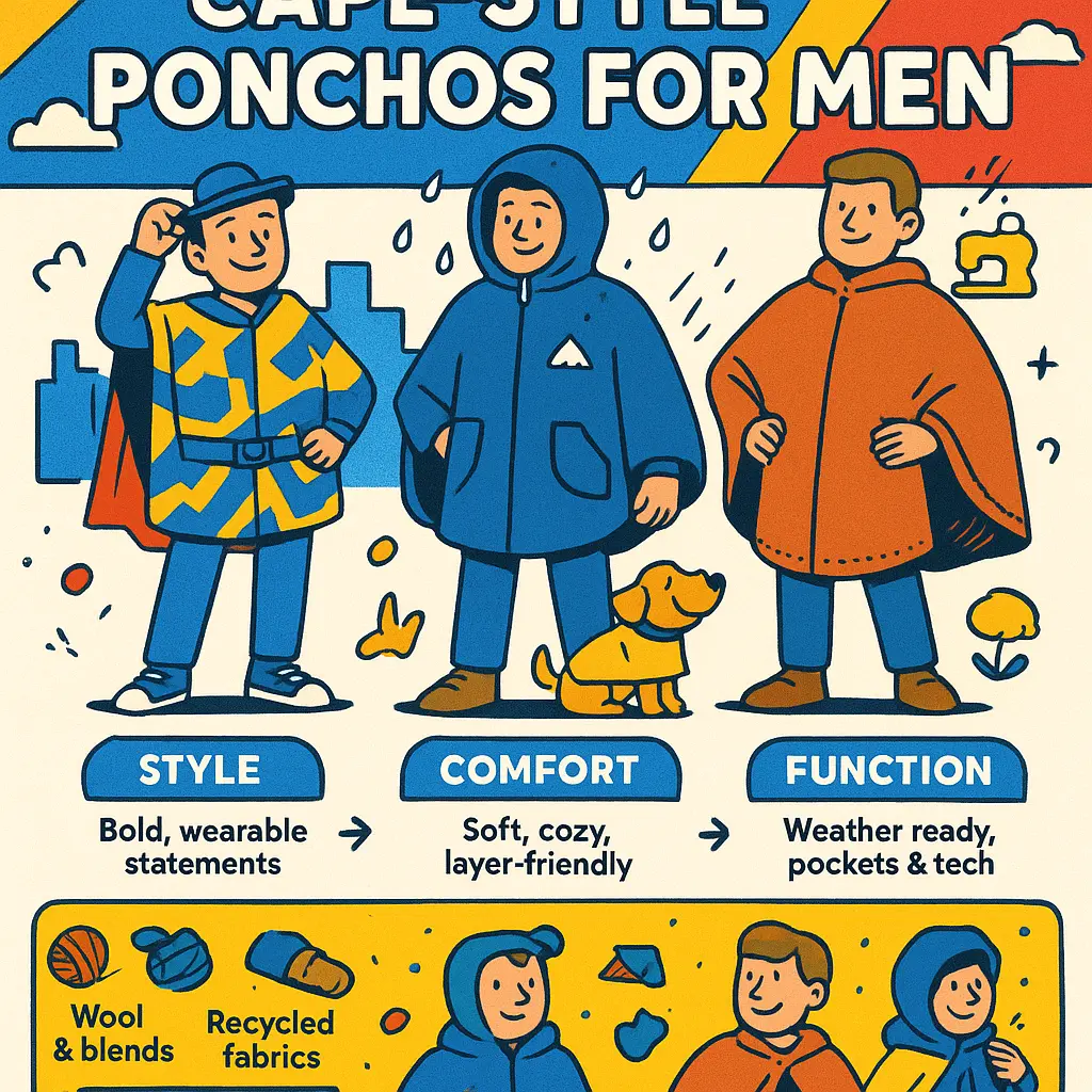 mens poncho - Cape