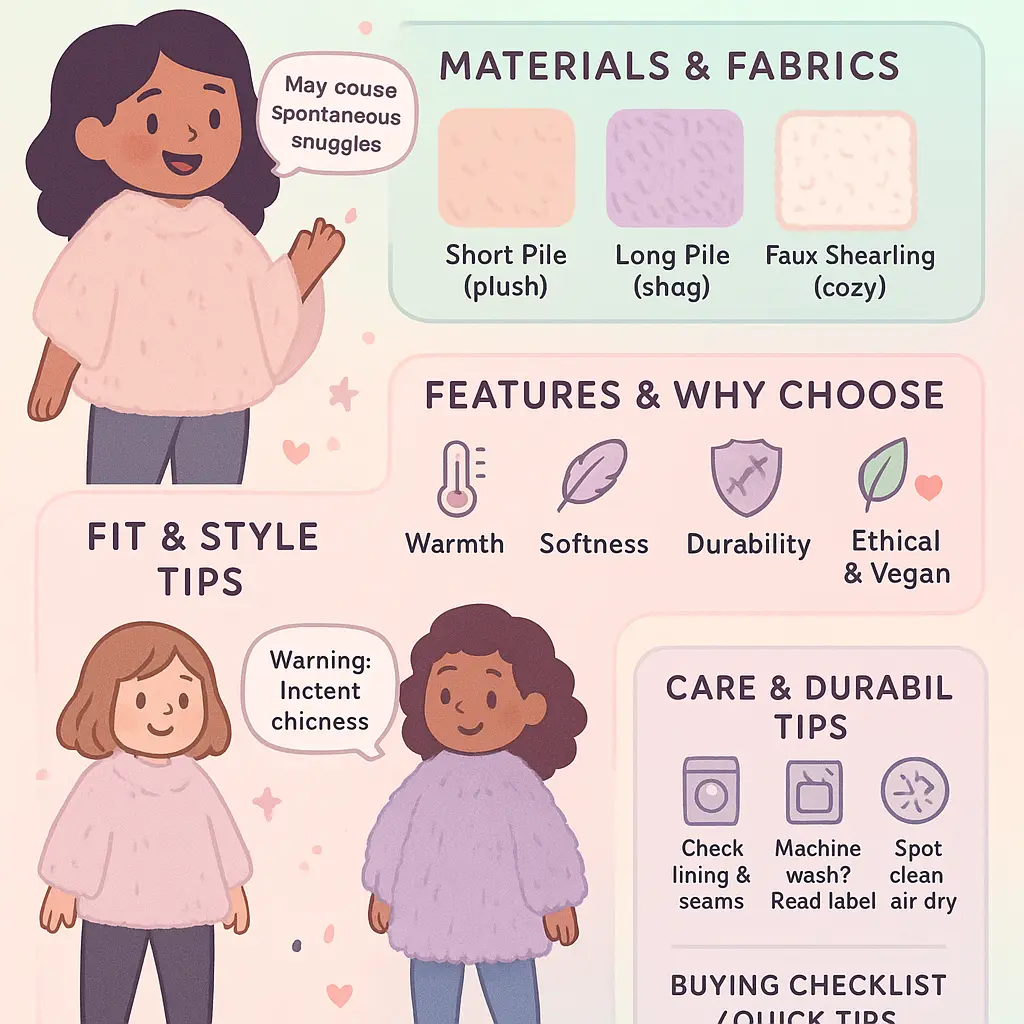 faux fur poncho womens - Sweater