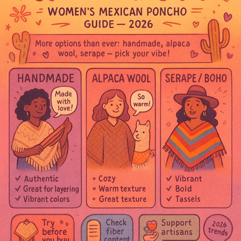 women's mexican poncho - Gamboa