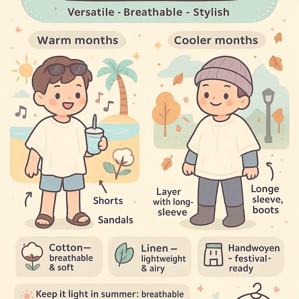 white poncho mens - Sweaters